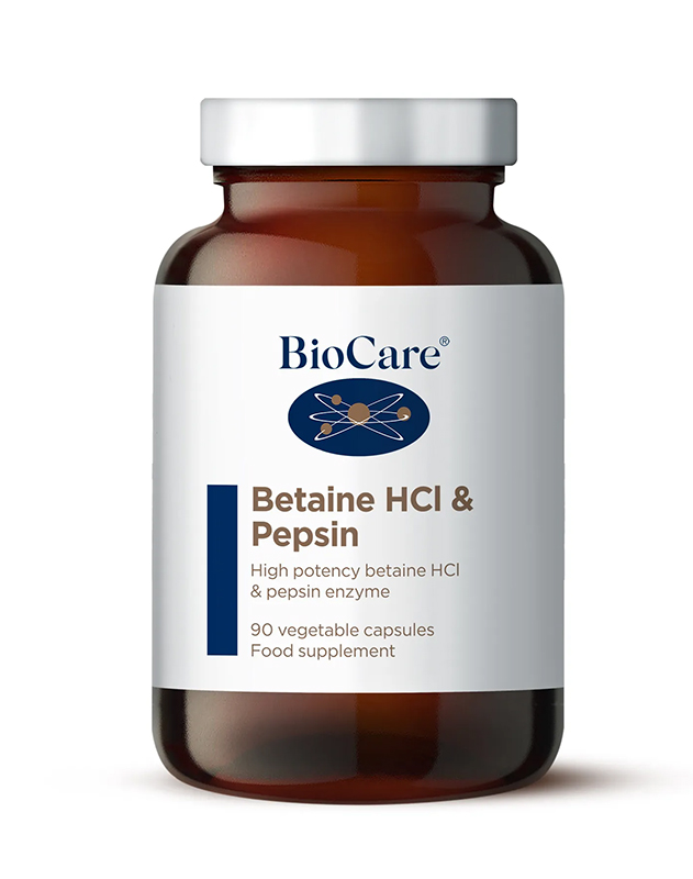 BioCare Betaine HCL & Pepsin 90 V Caps